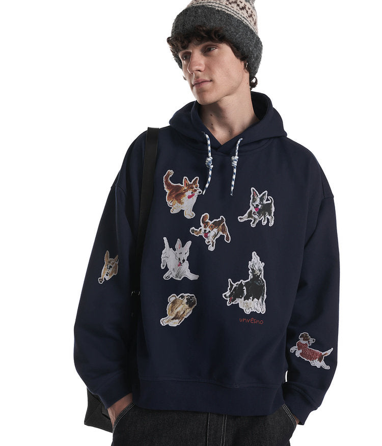 Printed Fleece Hoodie