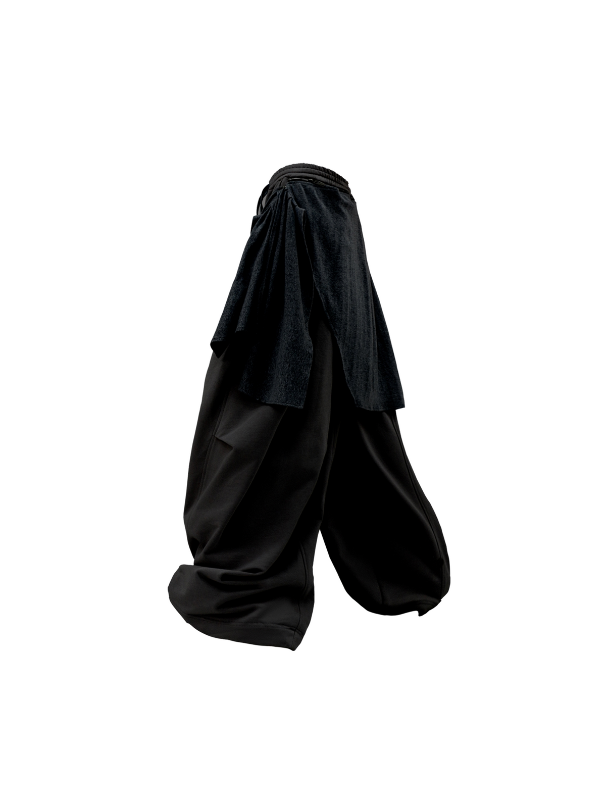 Casual Elastic-Waist Wide-Leg Sweatpants