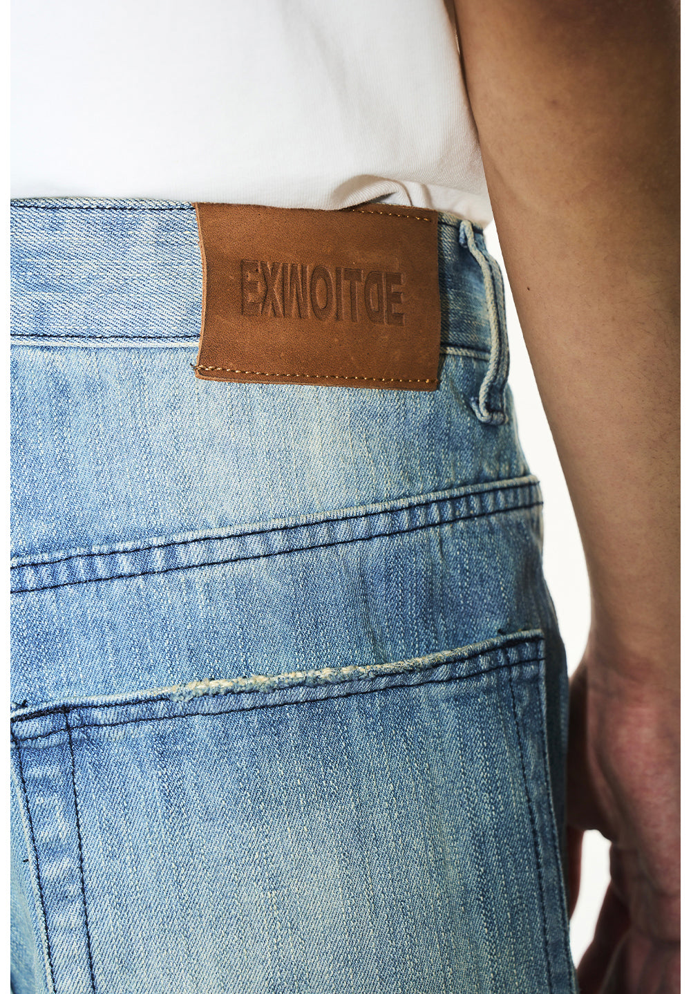 Footprint Denim Pants