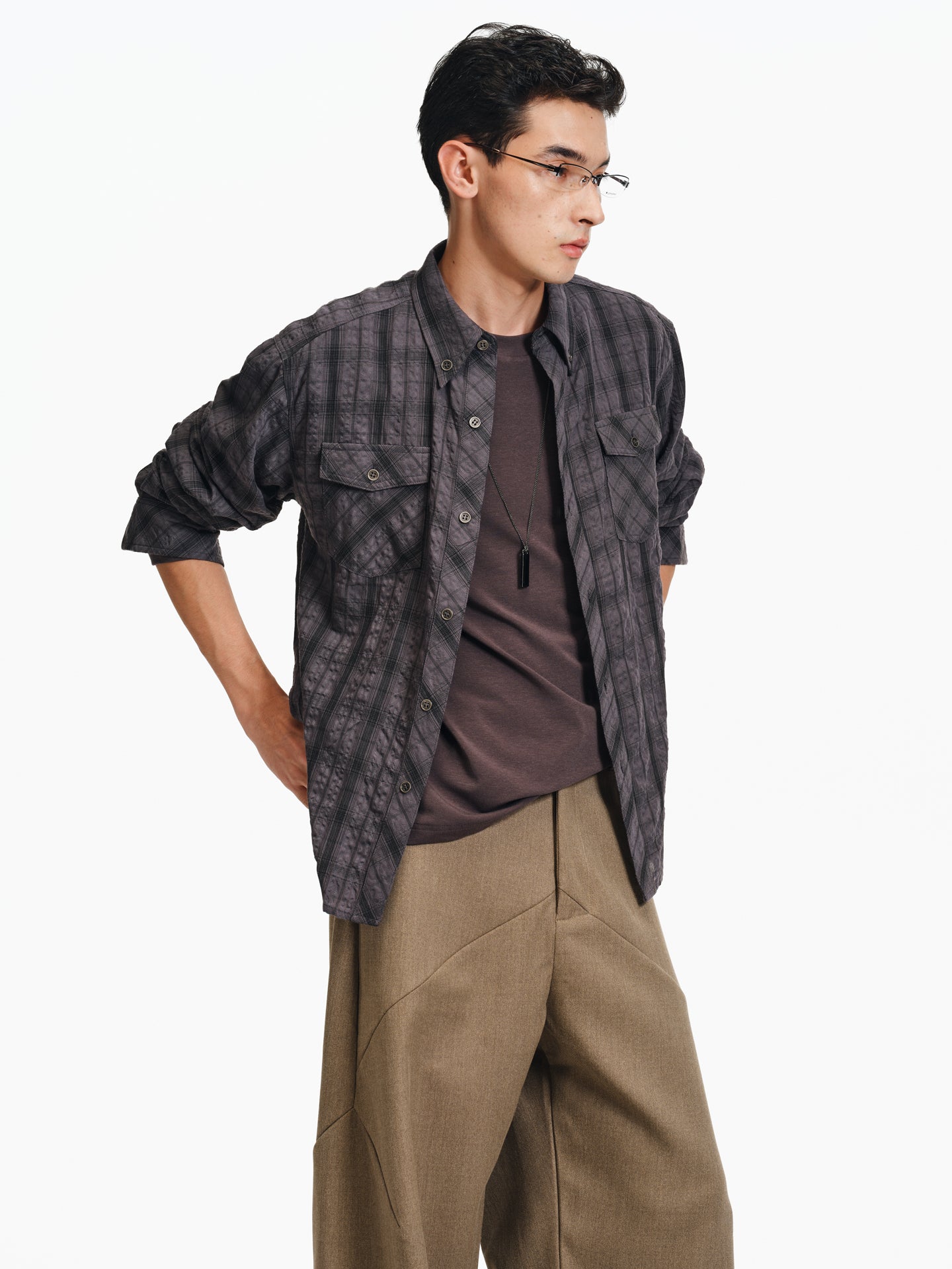 Seersucker Patch Pocket Shirt