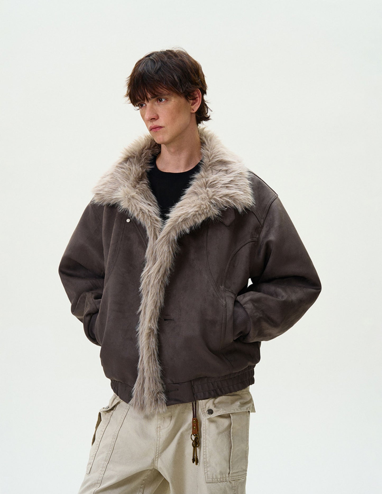 High-end fur collar jackets