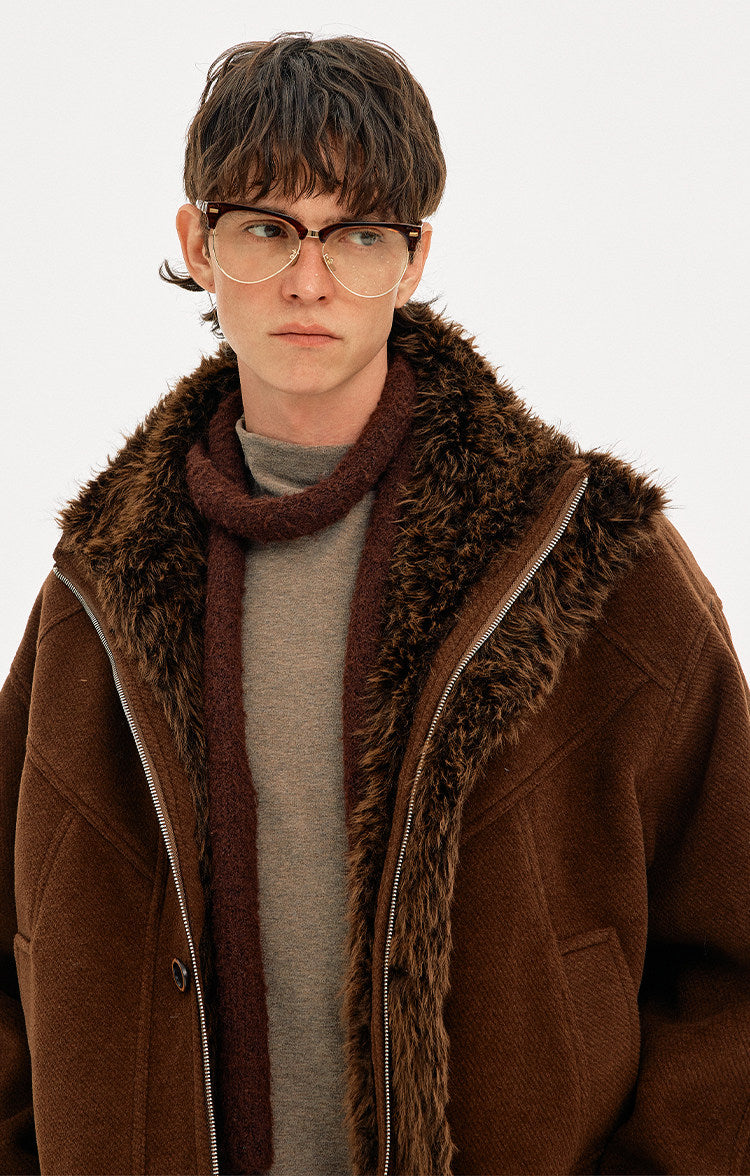 Deconstructed Lapel Mountain Carving Jacket