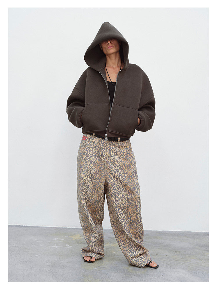 Oversized Zip-Up Sweatshirt