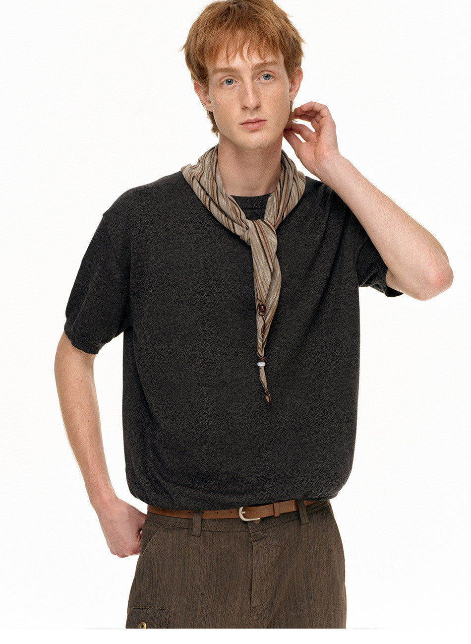 Round-Neck Casual Shirt