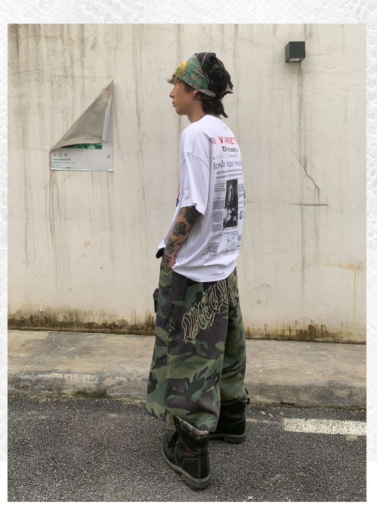 Logo Embroidery Cropped Pants