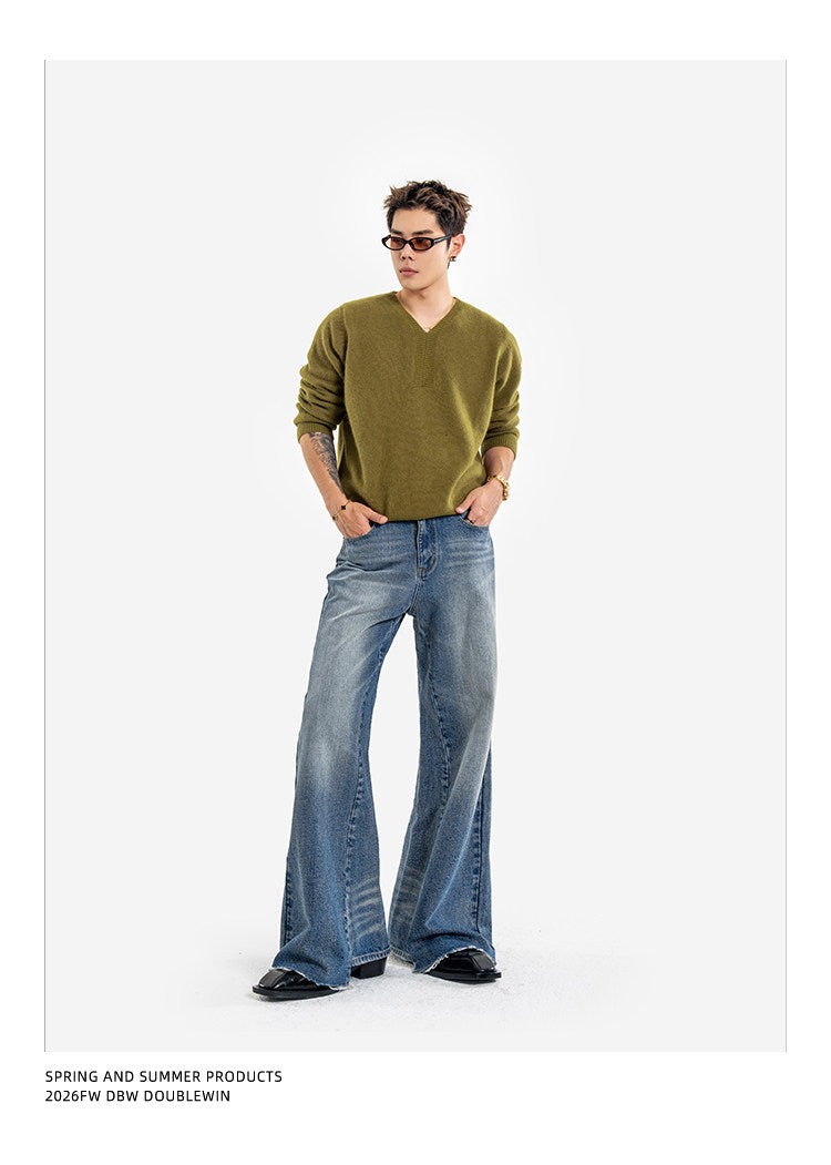 Wool V-neck Sweater