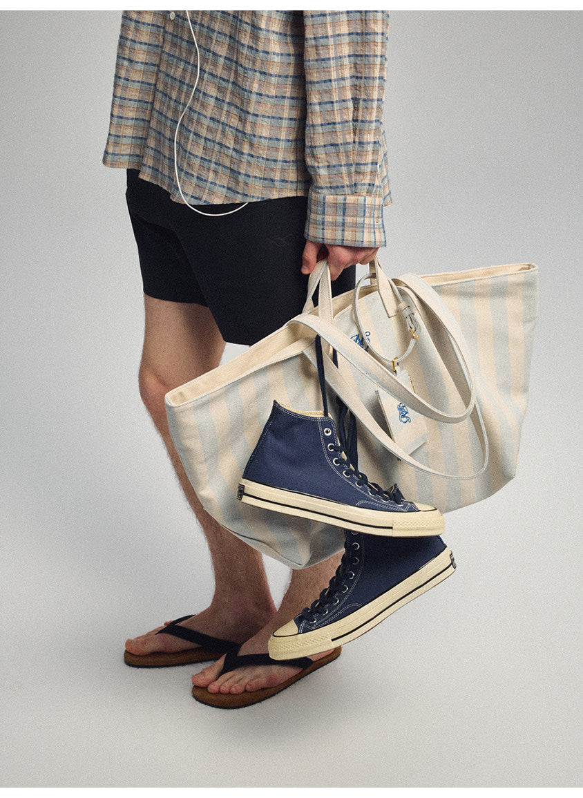 Double-Handle Beach Tote Bag