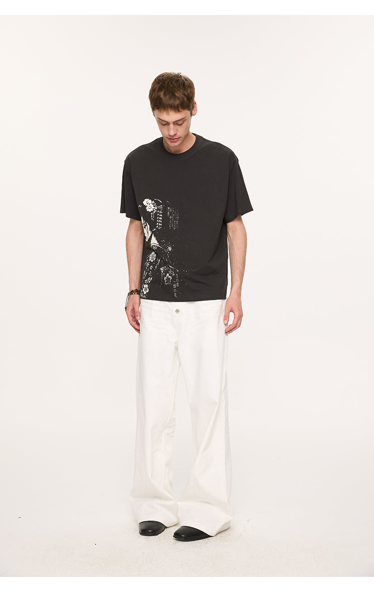 Portrait print T-shirt