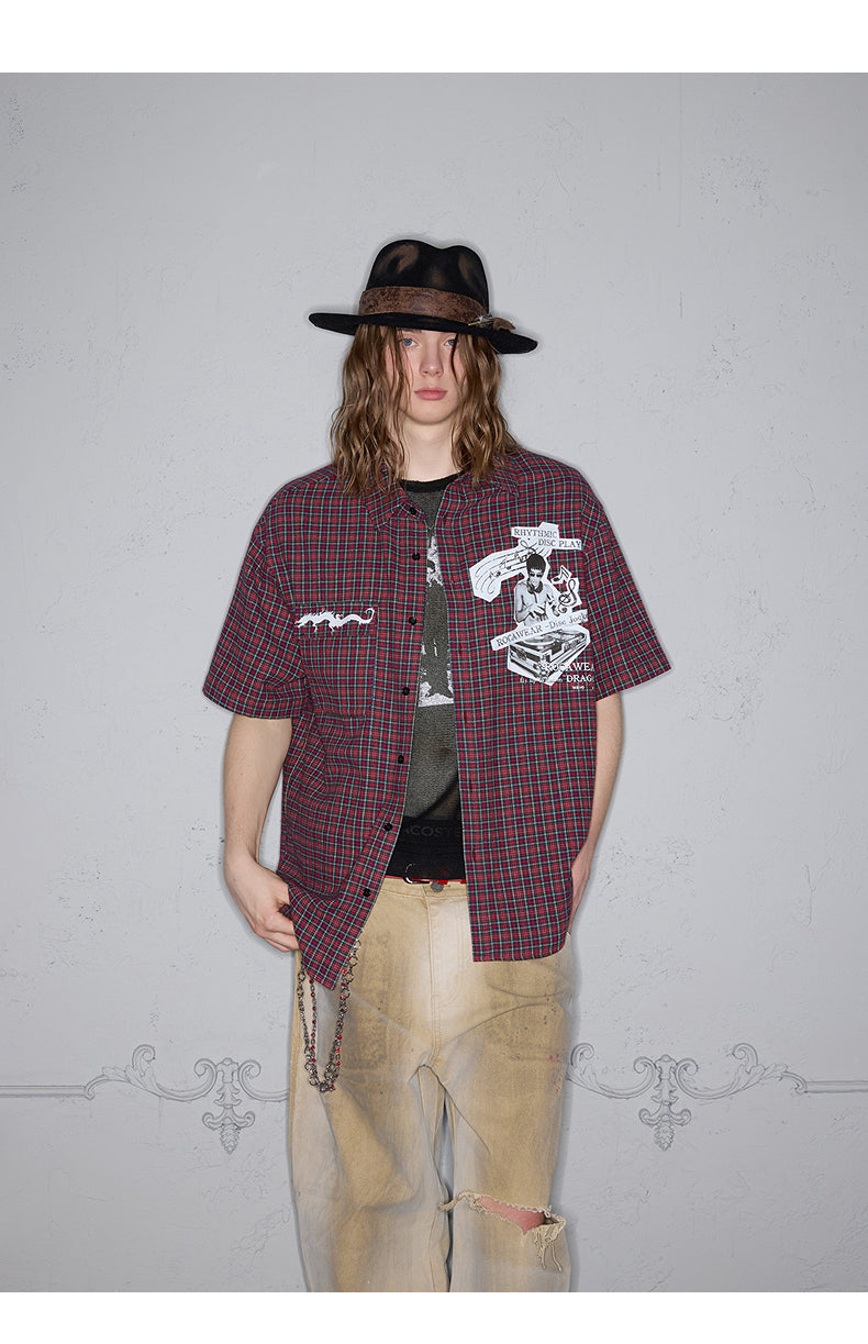 Retro Character Print Shirt