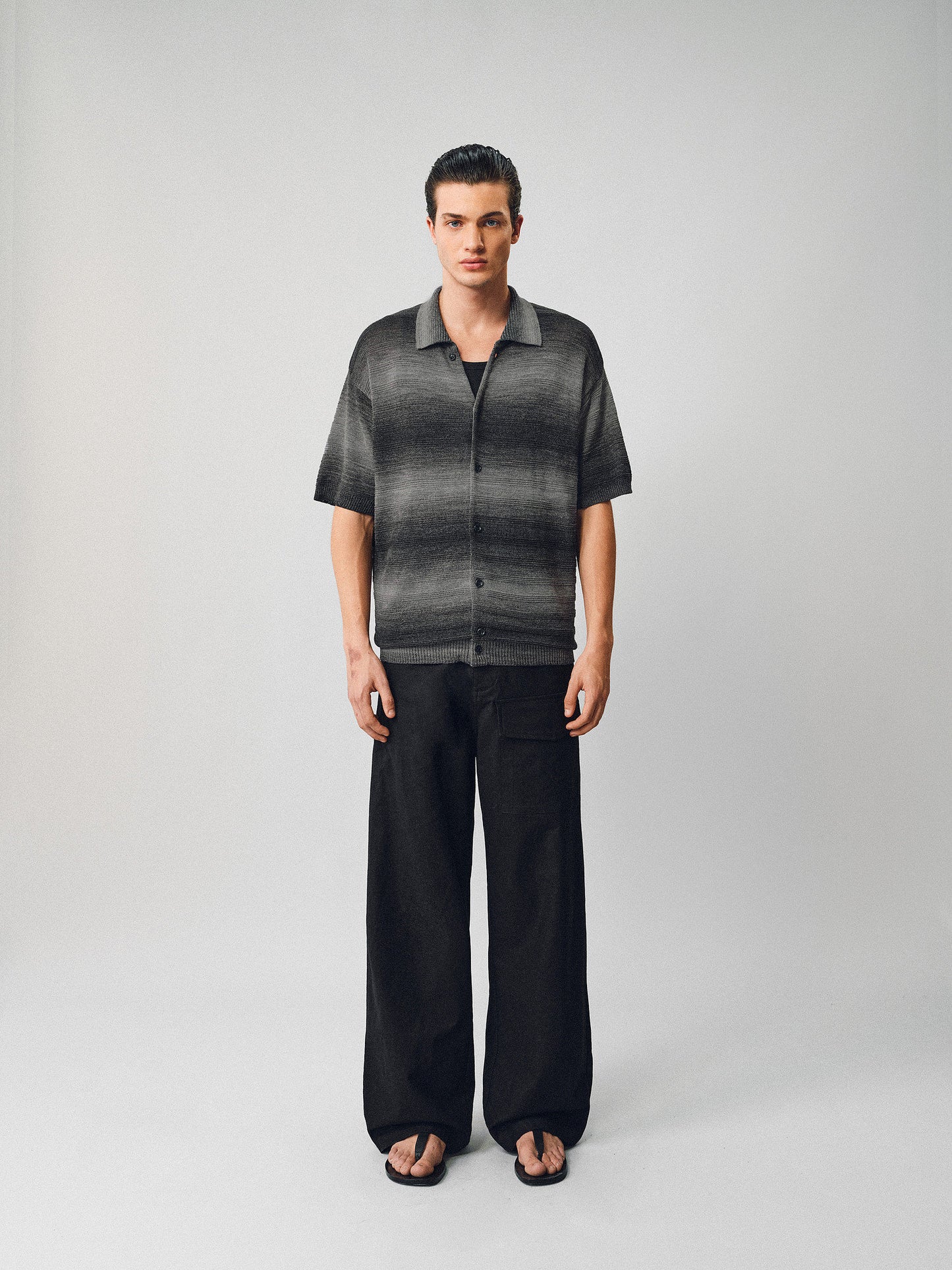 Washi Yarn Knit Shirt