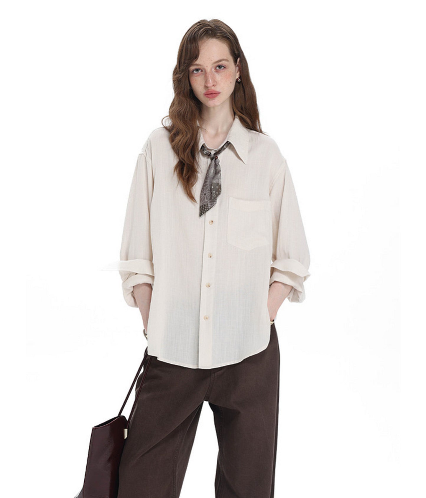 Relaxed Linen-Lyocell Blend Shirt