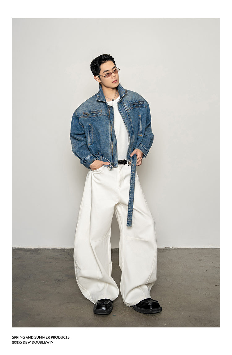 High-Waisted Casual Pants