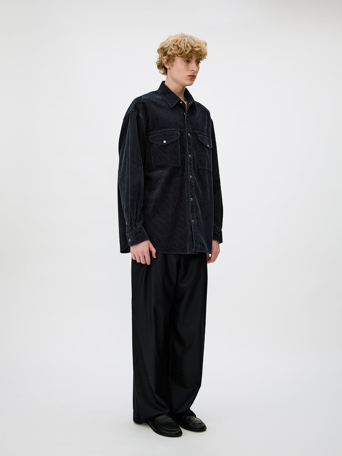 Corduroy Shirt with Pockets