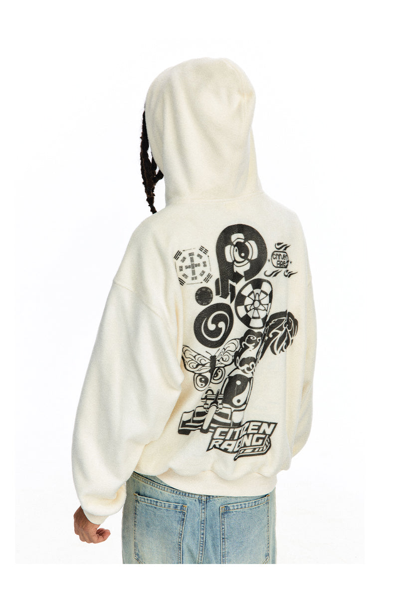 Printed Hooded Sweatshirt