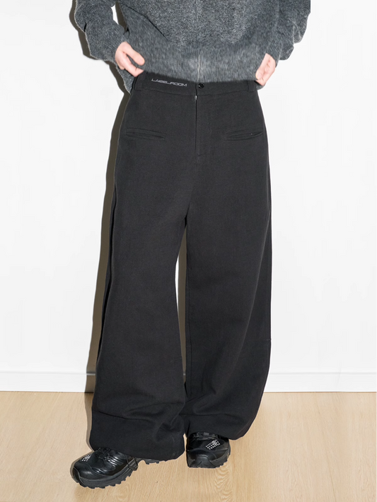 Unisex loose wide straight casual pants