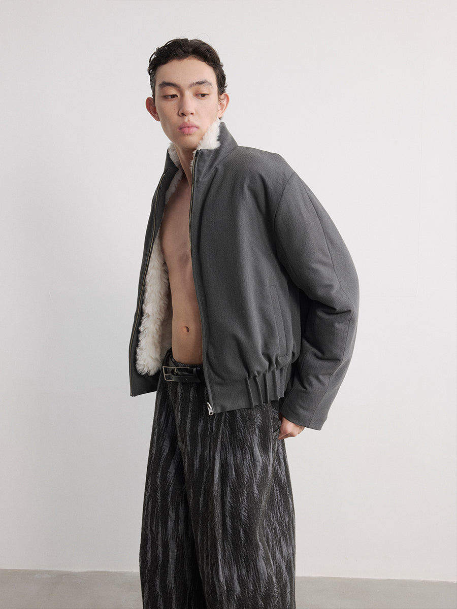 Reversible 3D Pleated Jacket