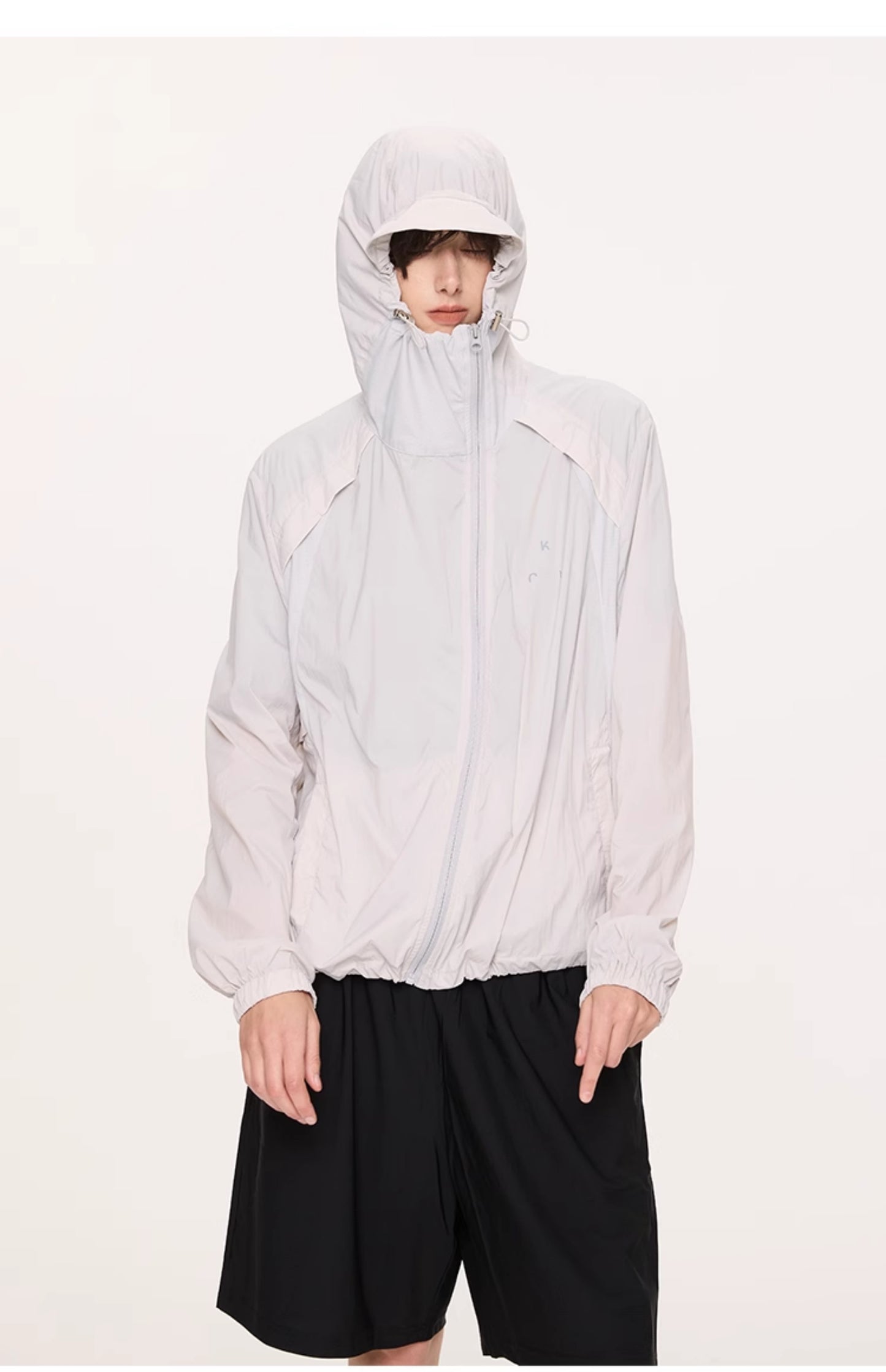 Breathable straight shoulder jacket
