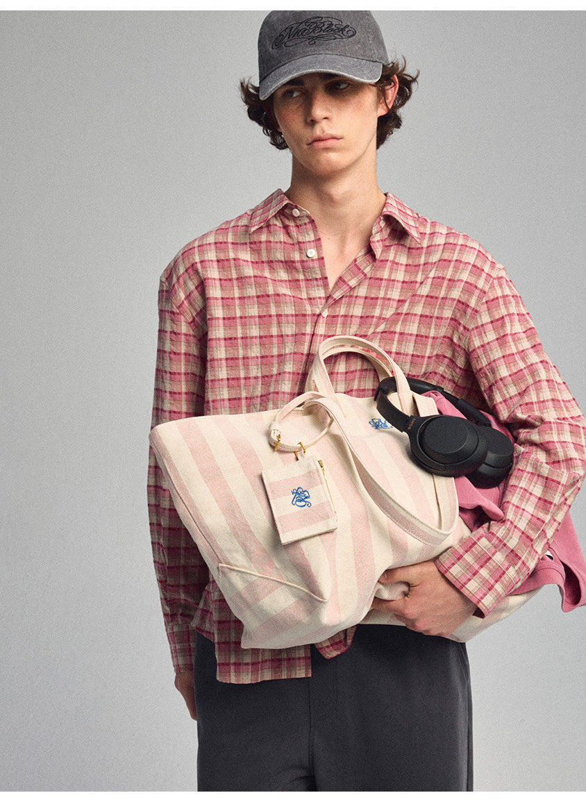 Double-Handle Beach Tote Bag