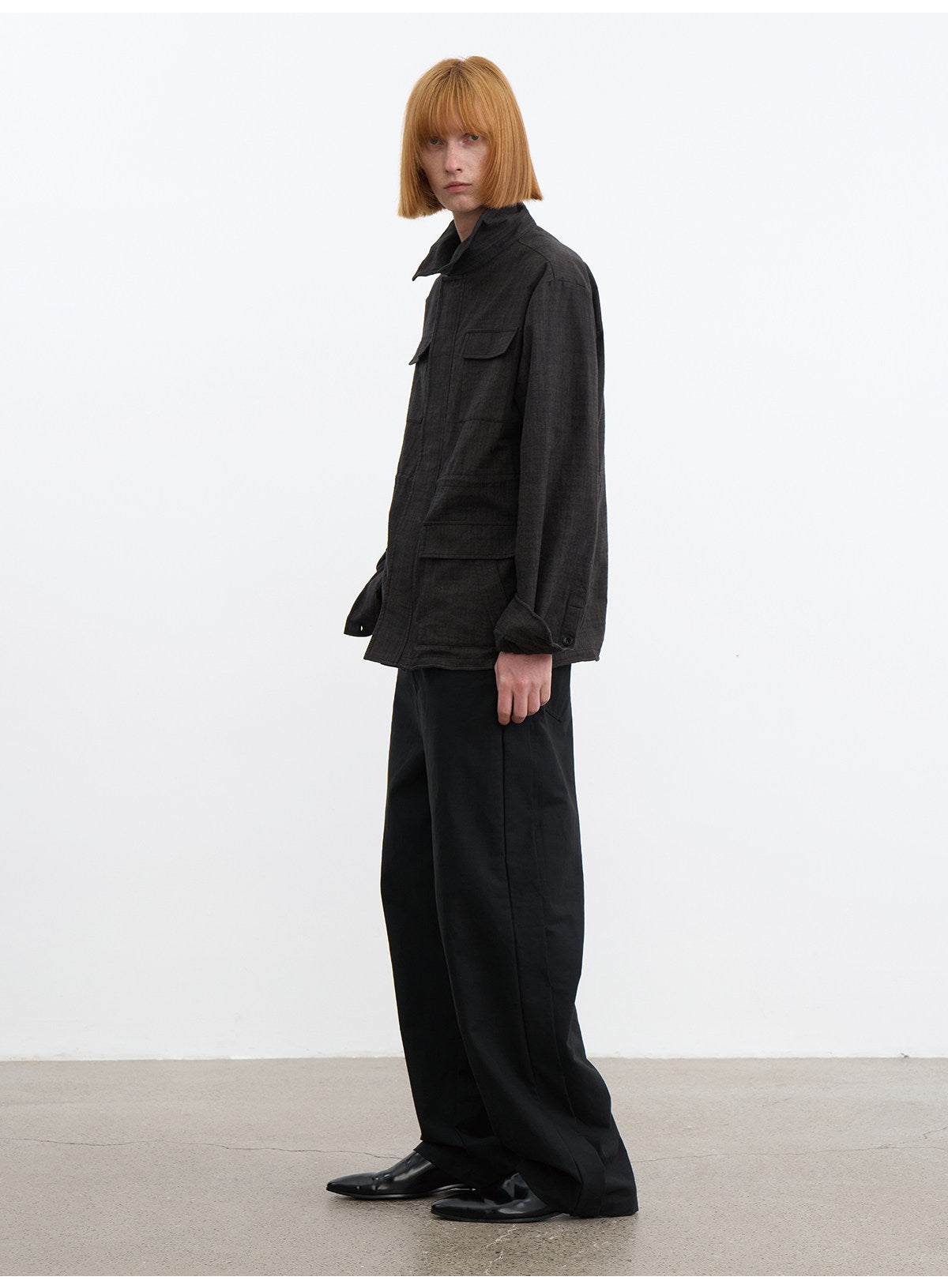 Casual Pants with Side Ribbing
