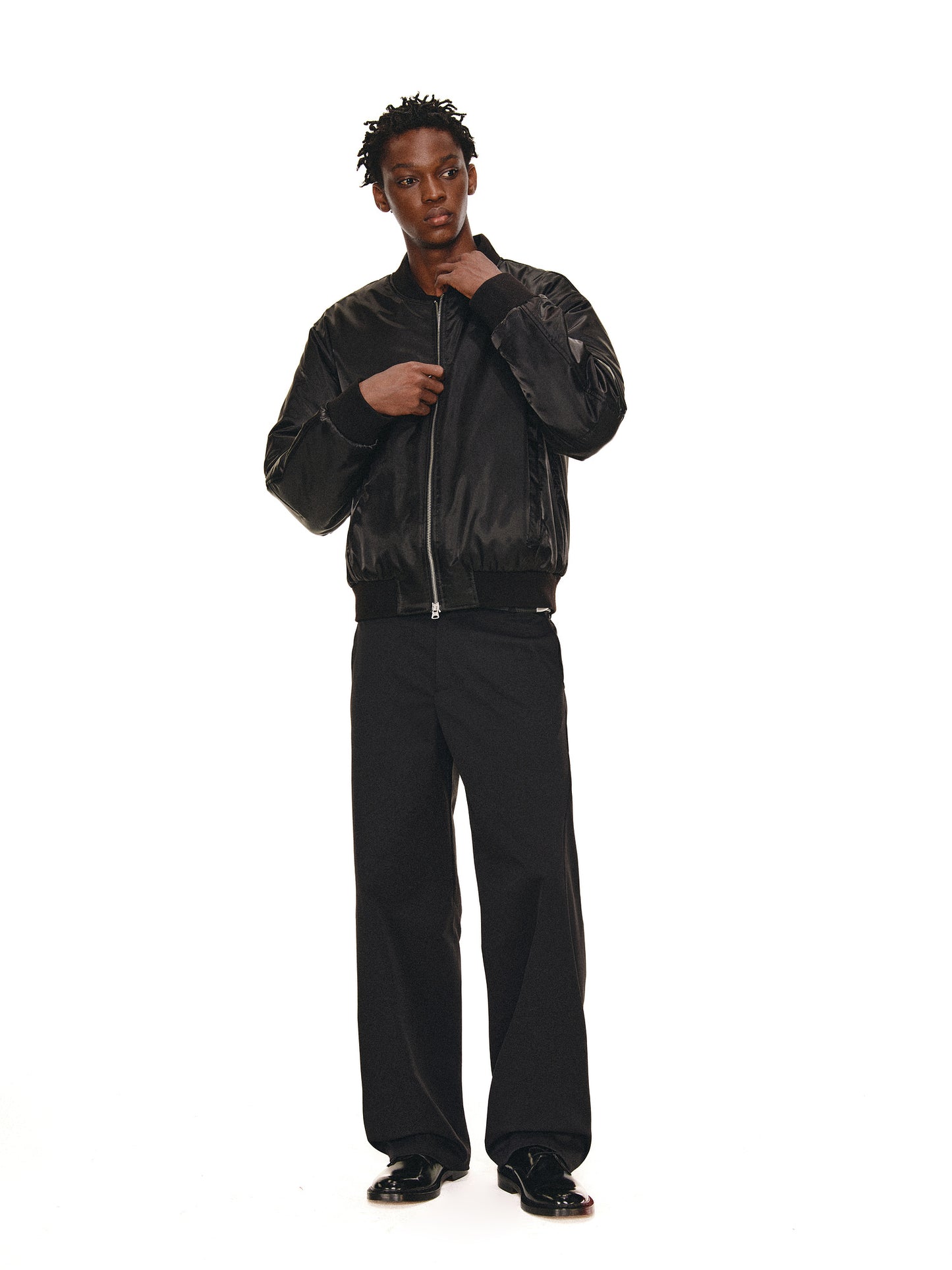 Glossy Bomber Jacket