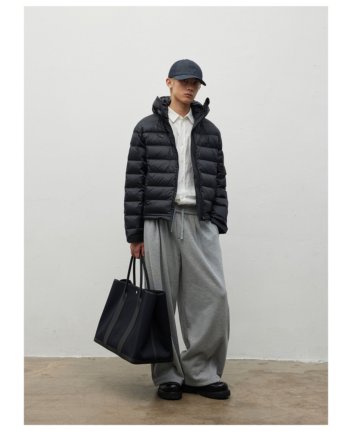 Facial Hood Down Jacket