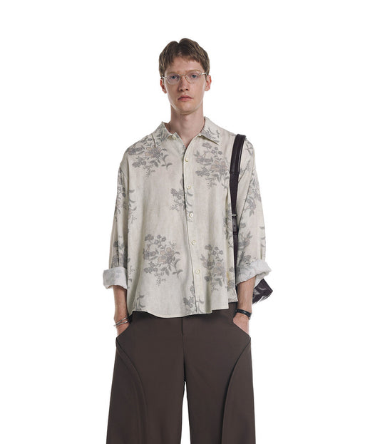 Loose-Fit Floral Shirt
