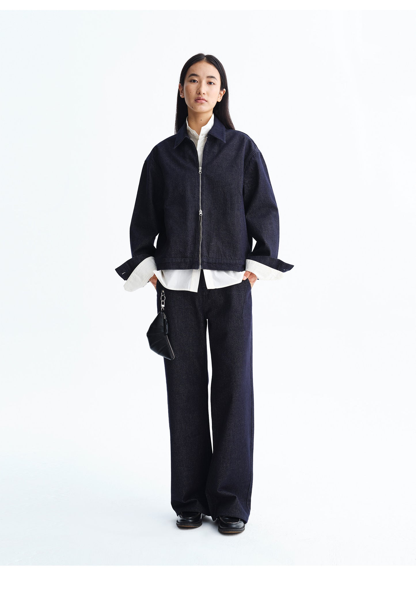 Simple Retro Denim Pants