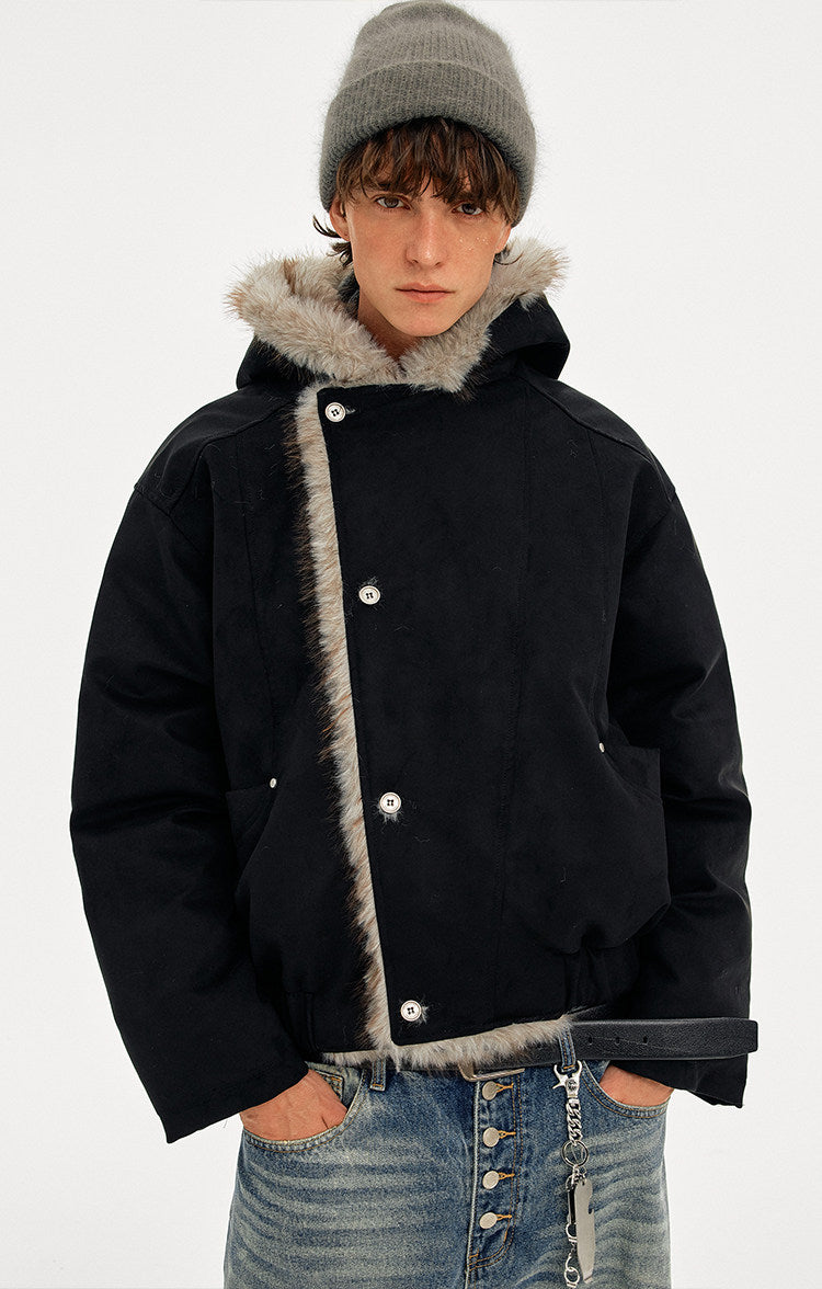 Hooded Mountain Carving Jacket