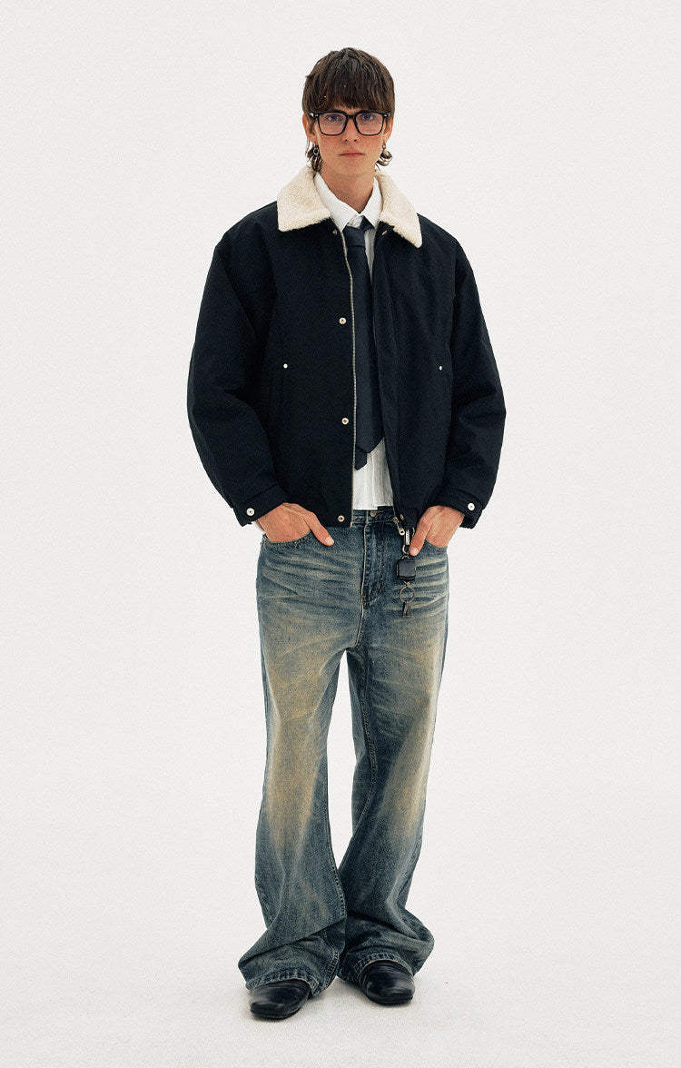 Unisex Retro-Style Casual Down Jacket