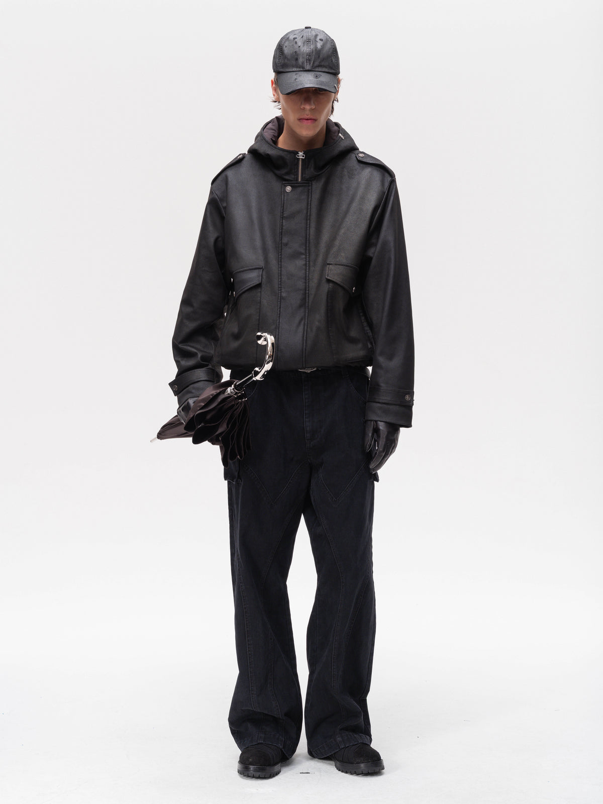 Blackout Suede-Cotton Jacket