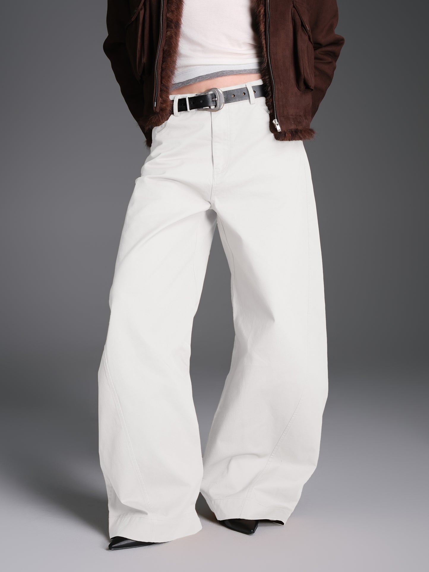 Wide leg casual pants