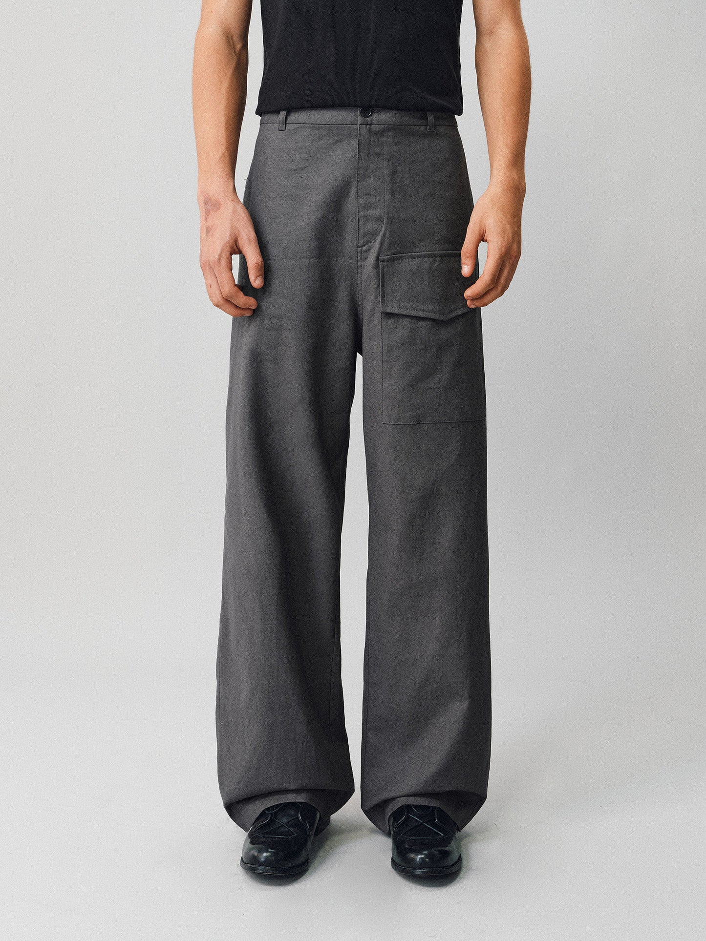 Work Pants with Patch Pockets