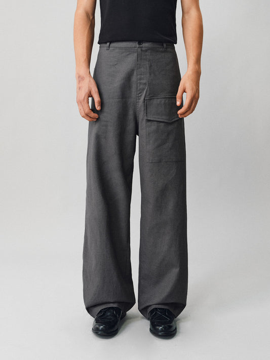 Work Pants with Patch Pockets