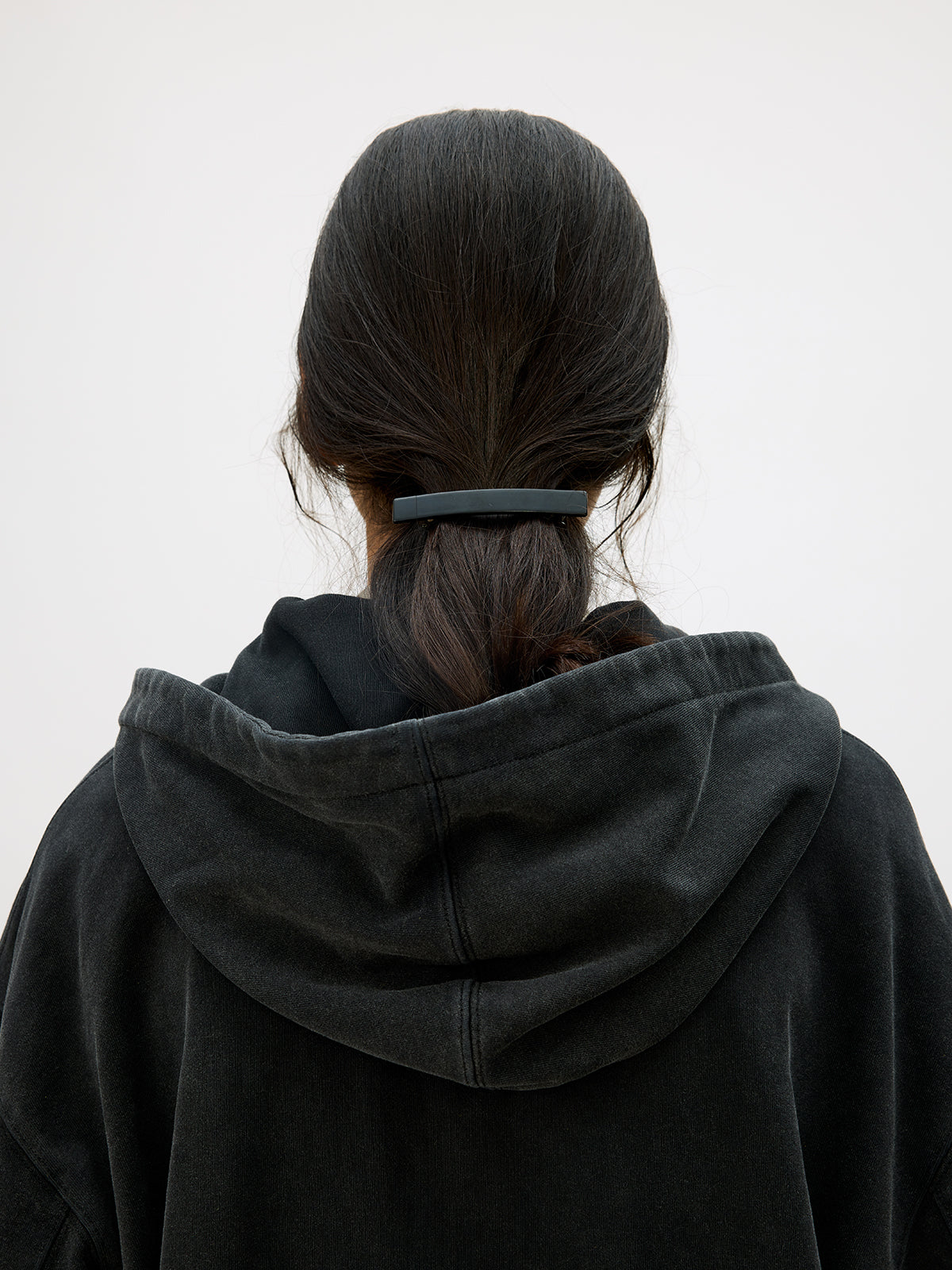 Wash-Damaged Zipper Sweatshirt