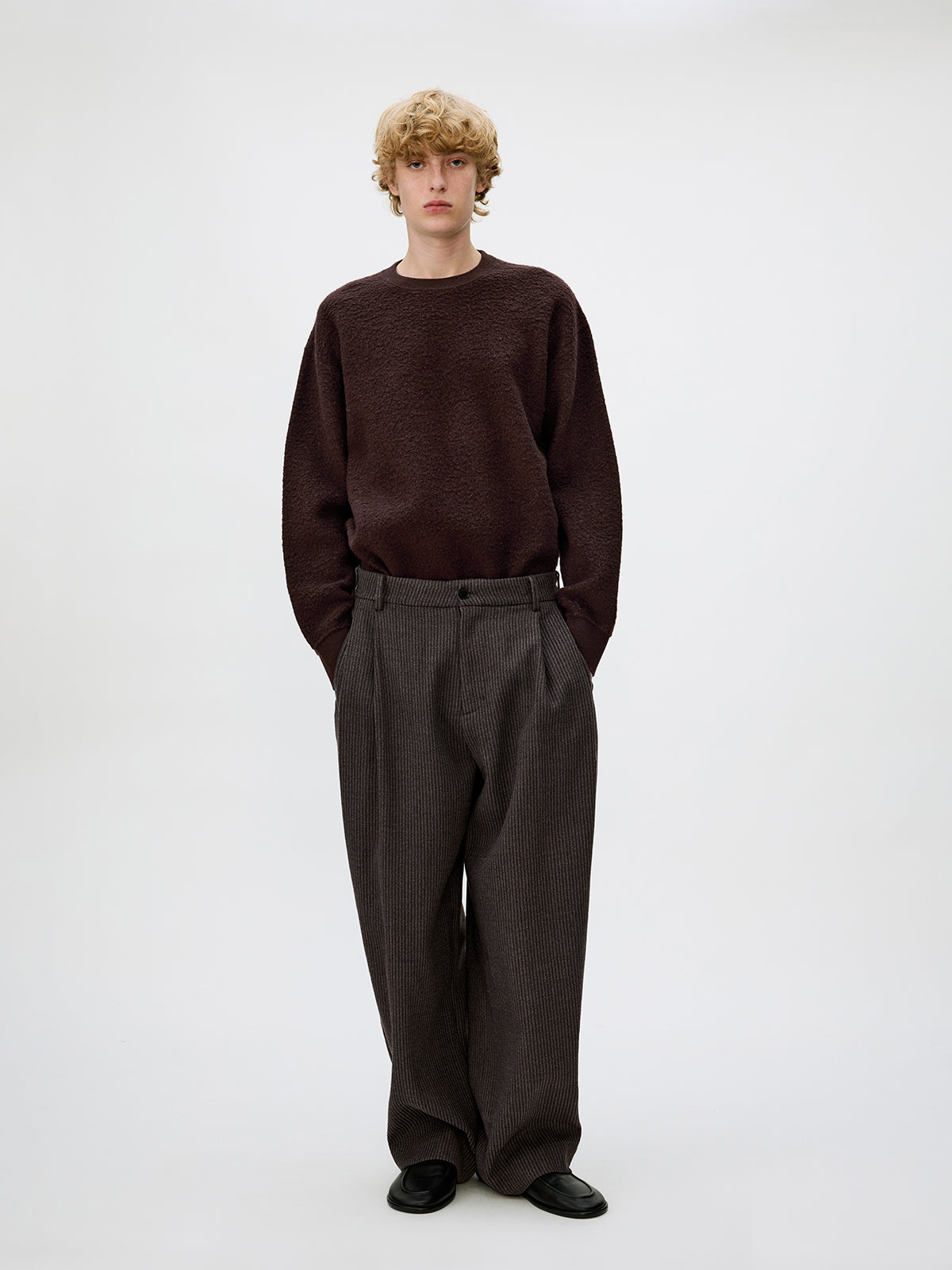 Loose Double-Pleated Casual Pants