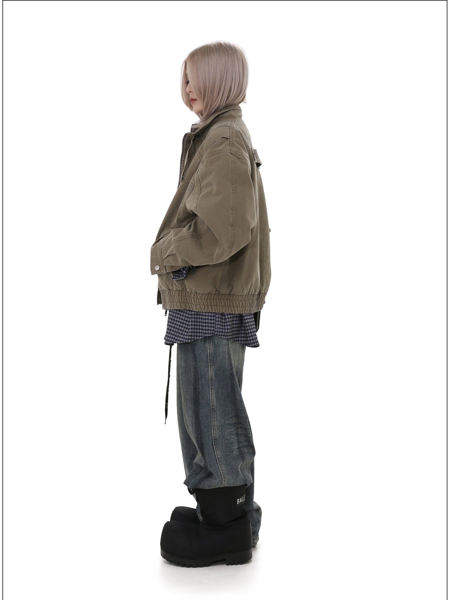 Washed and Damaged Heavyweight Jacket