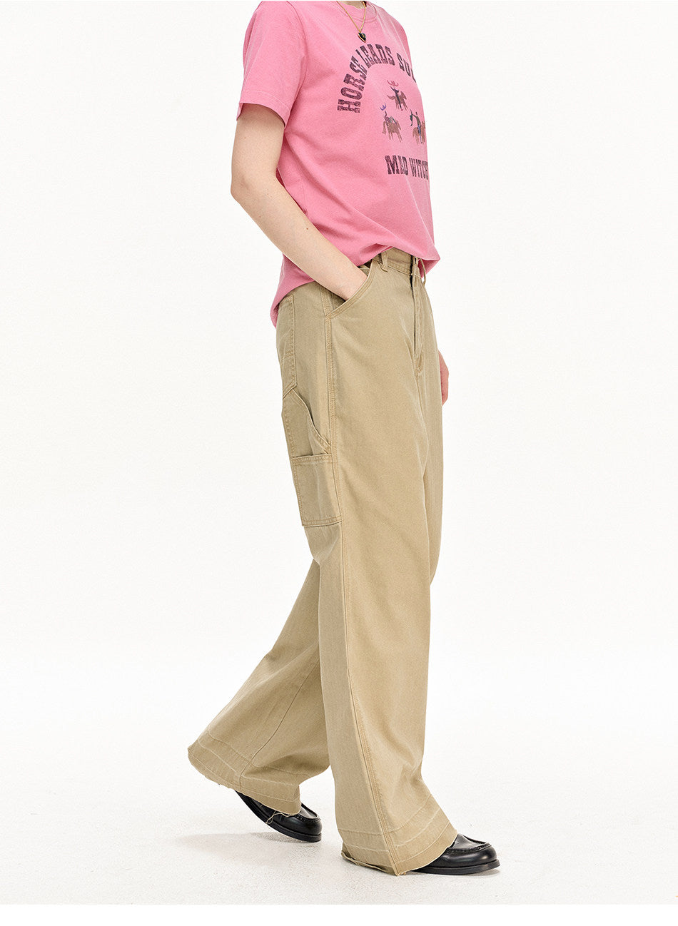 Vintage-style Straight-Leg Pants