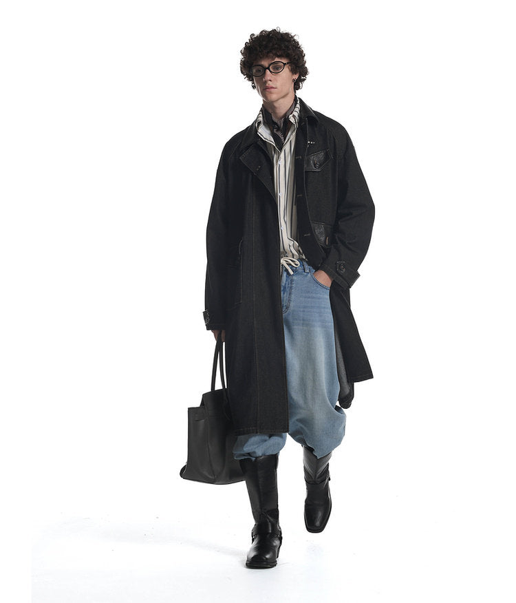 Patchwork Trench Coat