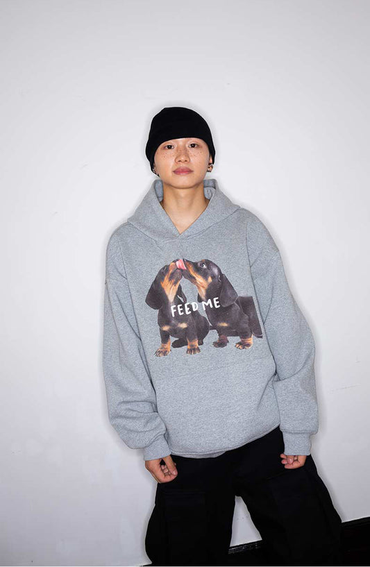 Printed Hooded Sweatshirt