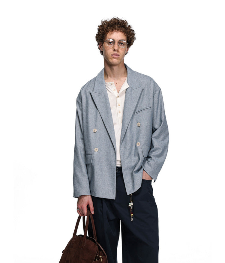 Minimalist Linen Blend Jacket