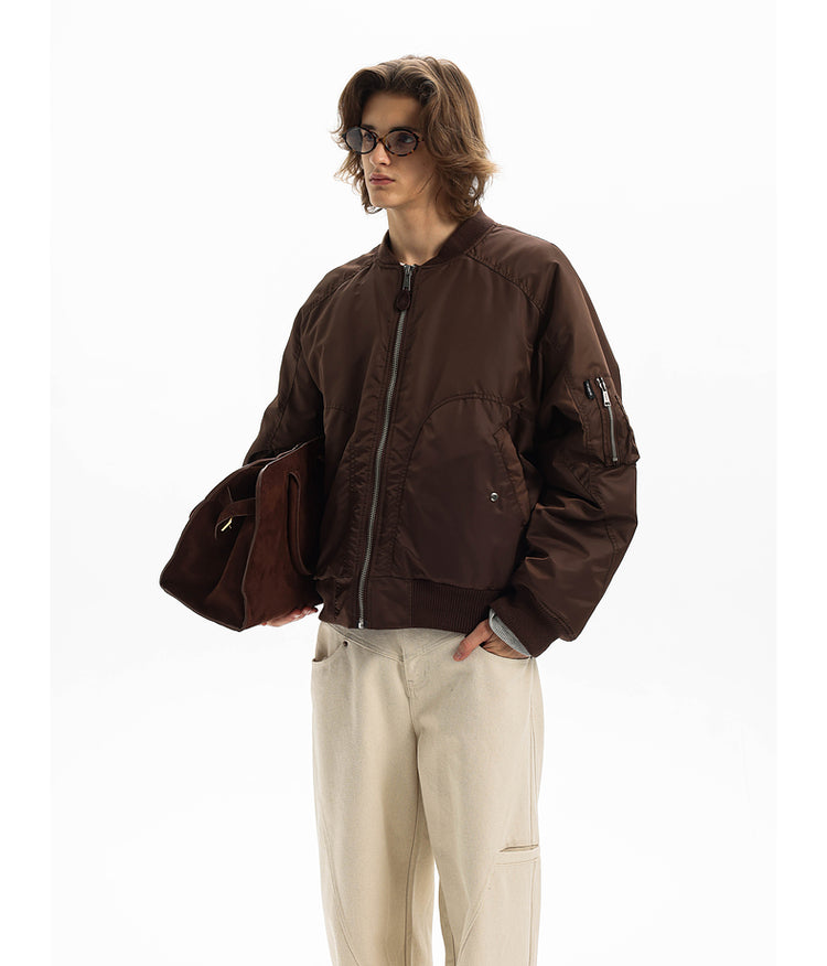 Deconstructed Short Wide MA-1 Jacket