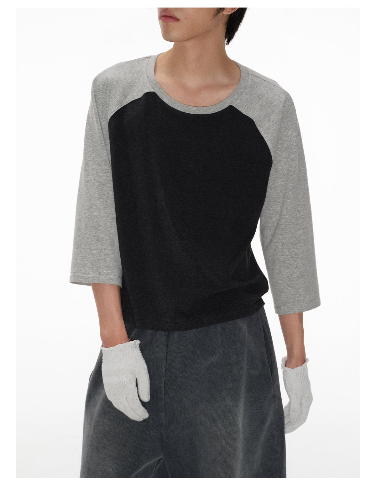 Contrast Color Raglan T-Shirt