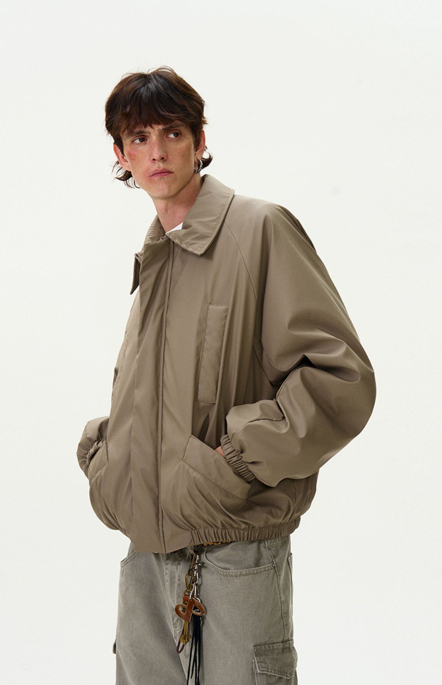 Solid color casual light cotton jacket