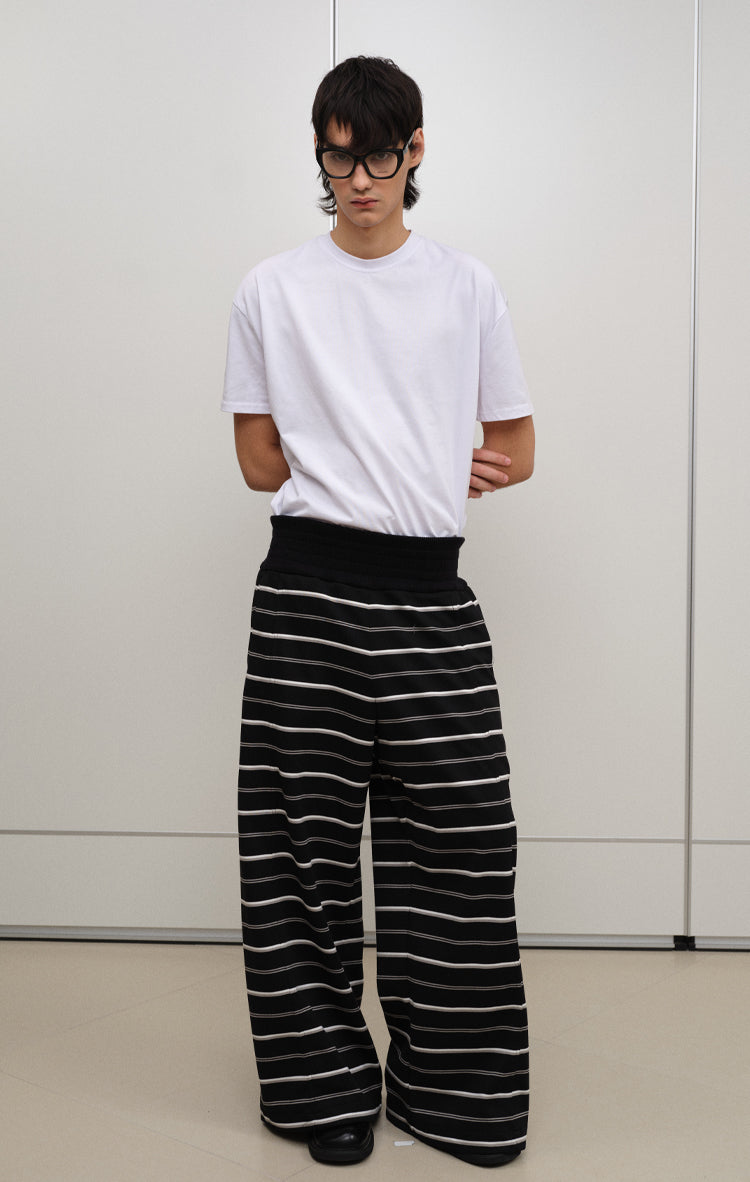 Striped casual pants