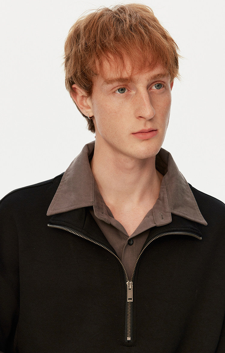 더블넥 스웨트셔츠