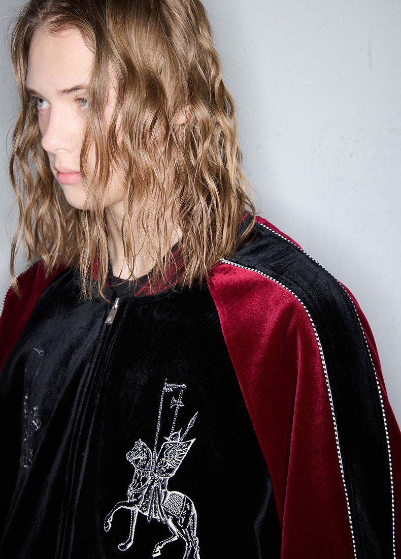 Velvet Baseball Jacket