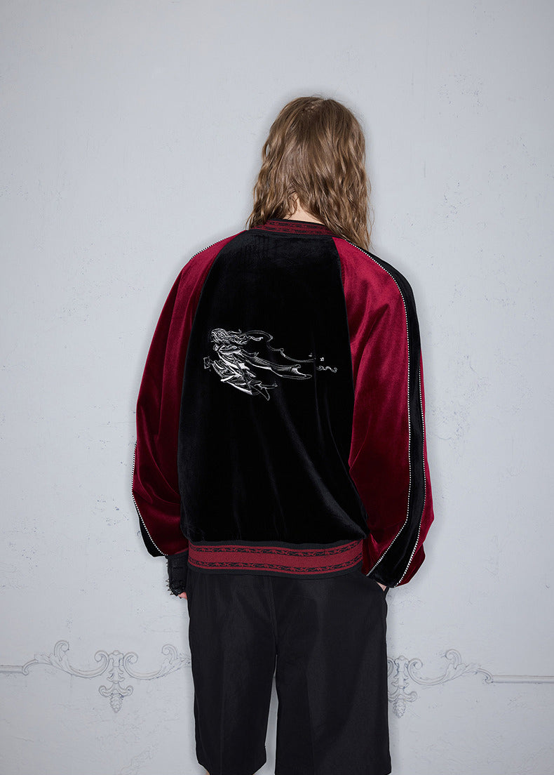 Velvet Baseball Jacket