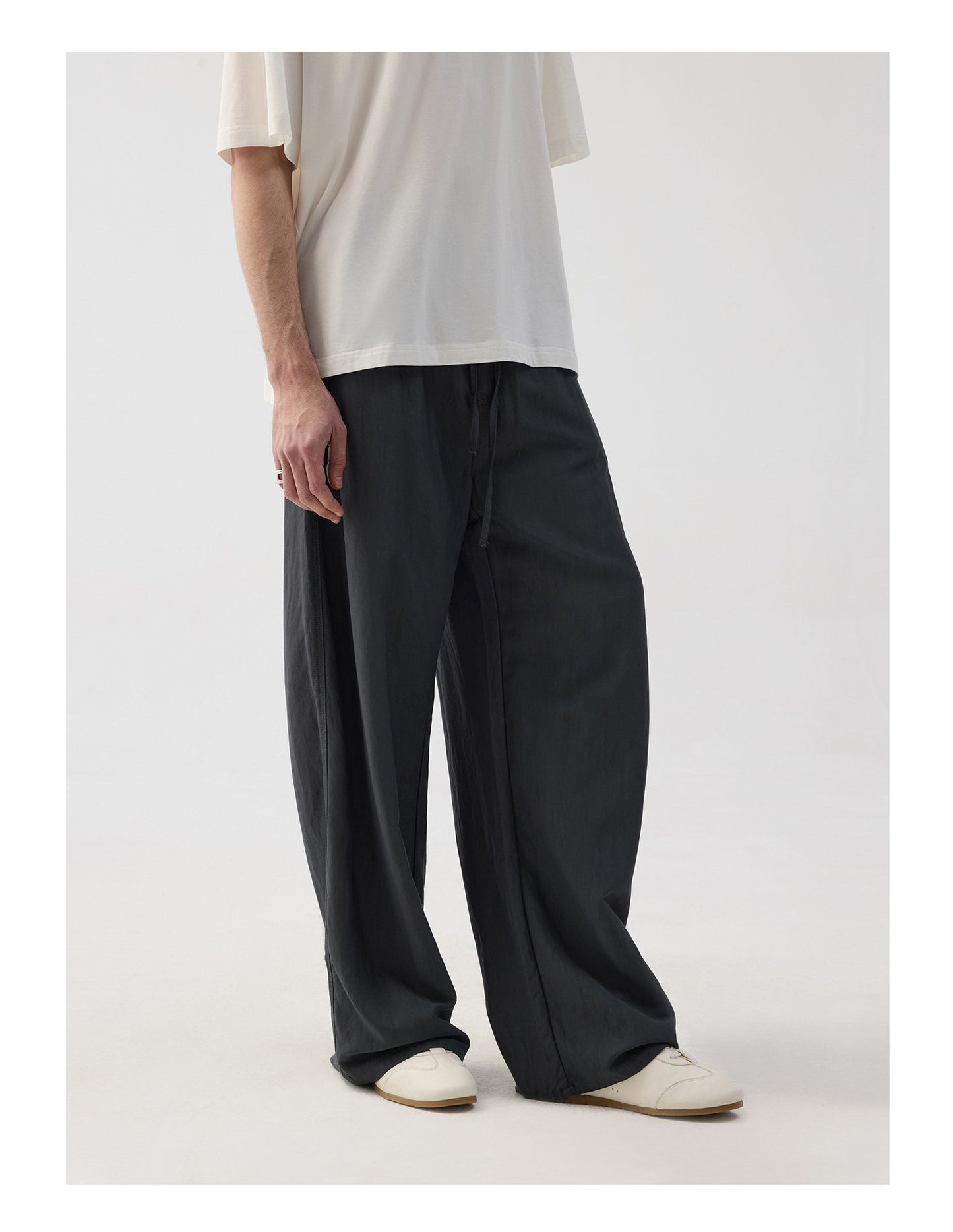 Drawstring Relaxed Casual Pants