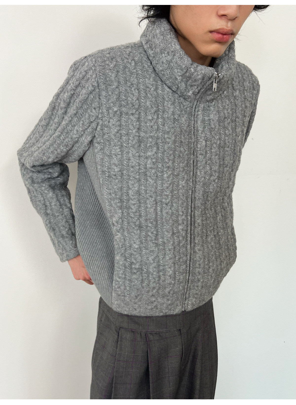 Lightweight Wool Knit Jacket