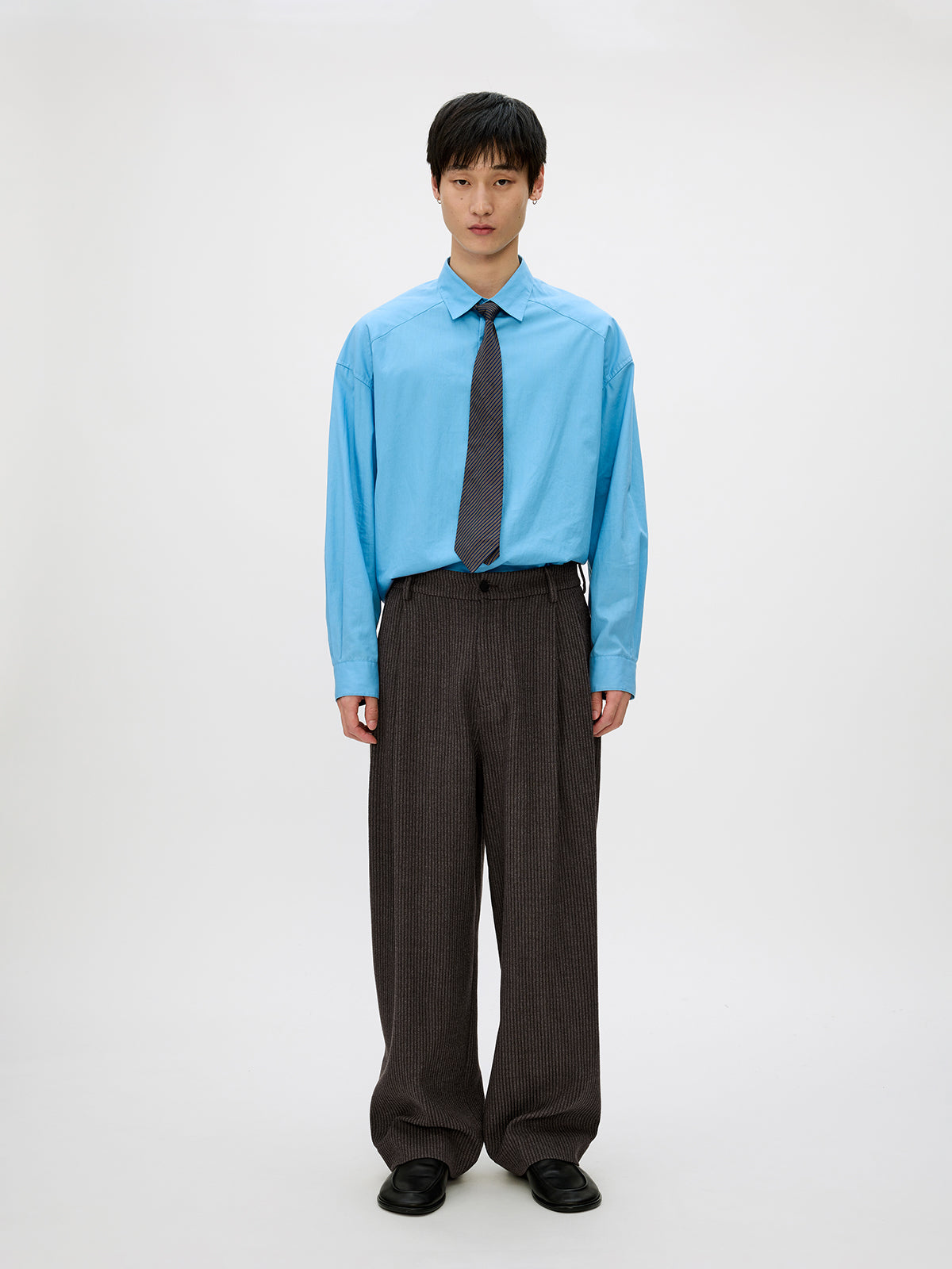 Loose Double-Pleated Casual Pants
